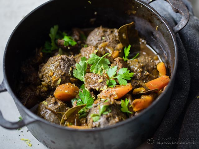 Keto Beef Stew with Herby Dumplings