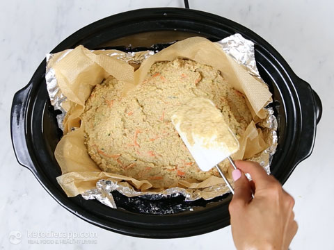 Low-Carb Carrot, Zucchini & Lemon Curd Poke Cake (low-carb, gluten-free, primal) Low-Carb Carrot & Lemon Curd Poke Cake