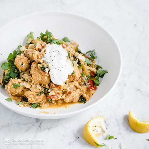 Healthy Low-Carb Chicken Biriyani (keto, paleo, grain-free) Low-Carb Chicken Biriyani