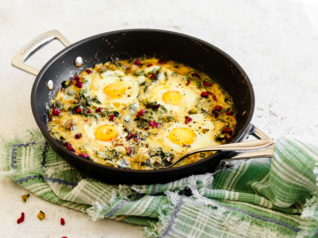 Creamy Eggs with Gruyere Cheese