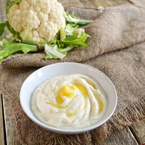 Creamy Keto Cauliflower Mash (low-carb, paleo) Creamy Cauliflower Mash