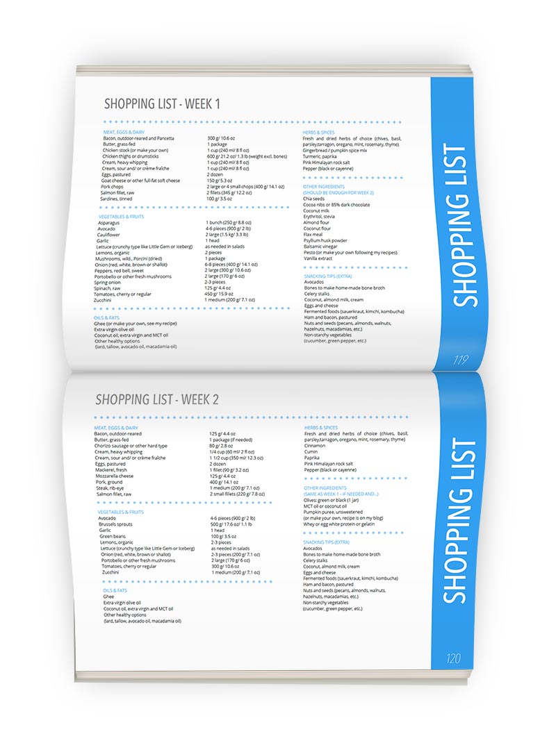KetoDiet eBook Shopping List Preview