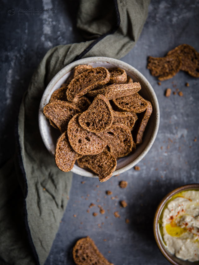 Keto Crostini Bread Crisps