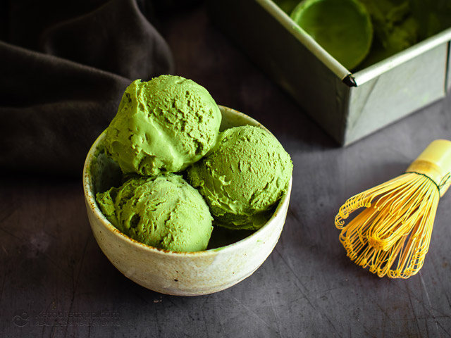 No Churn Keto Matcha Ice Cream