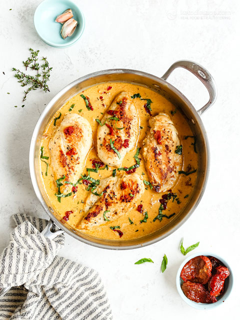 Marry Me Chicken (low-carb, gluten-free, keto) Creamy Marry Me Chicken