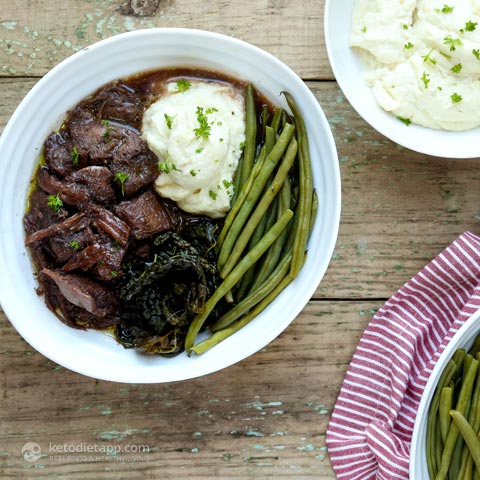 Oxtail & Tongue Stew with Rich Red Wine Sauce