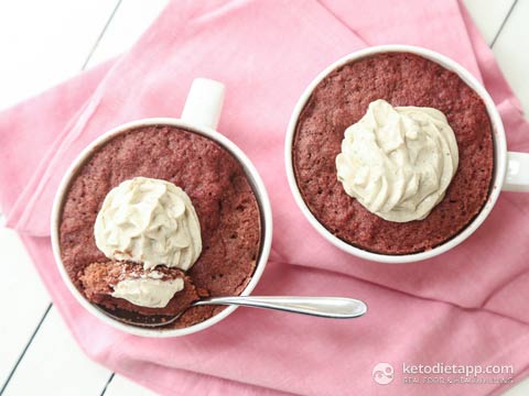 Red Velvet Mug Cake (low-carb, keto, primal) Low-Carb Red Velvet Mug Cake