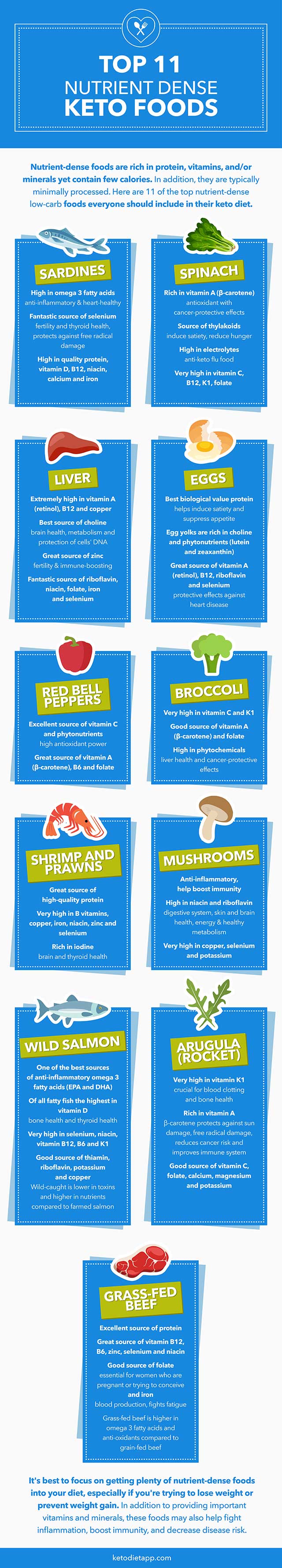 Top 11 Nutrient Dense Keto Foods