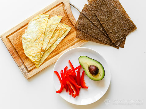 Quick Veggie Nori Wraps