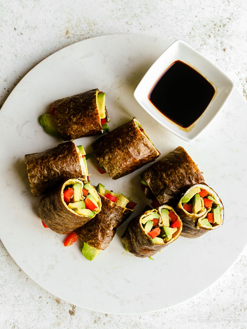 Quick Veggie Nori Wraps